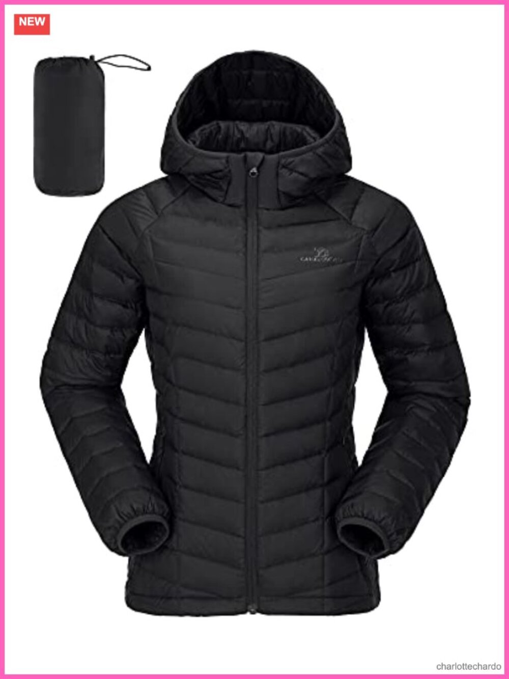 Women's Hooded Down Puffer Jacket Lightweight Packable Winter Coat